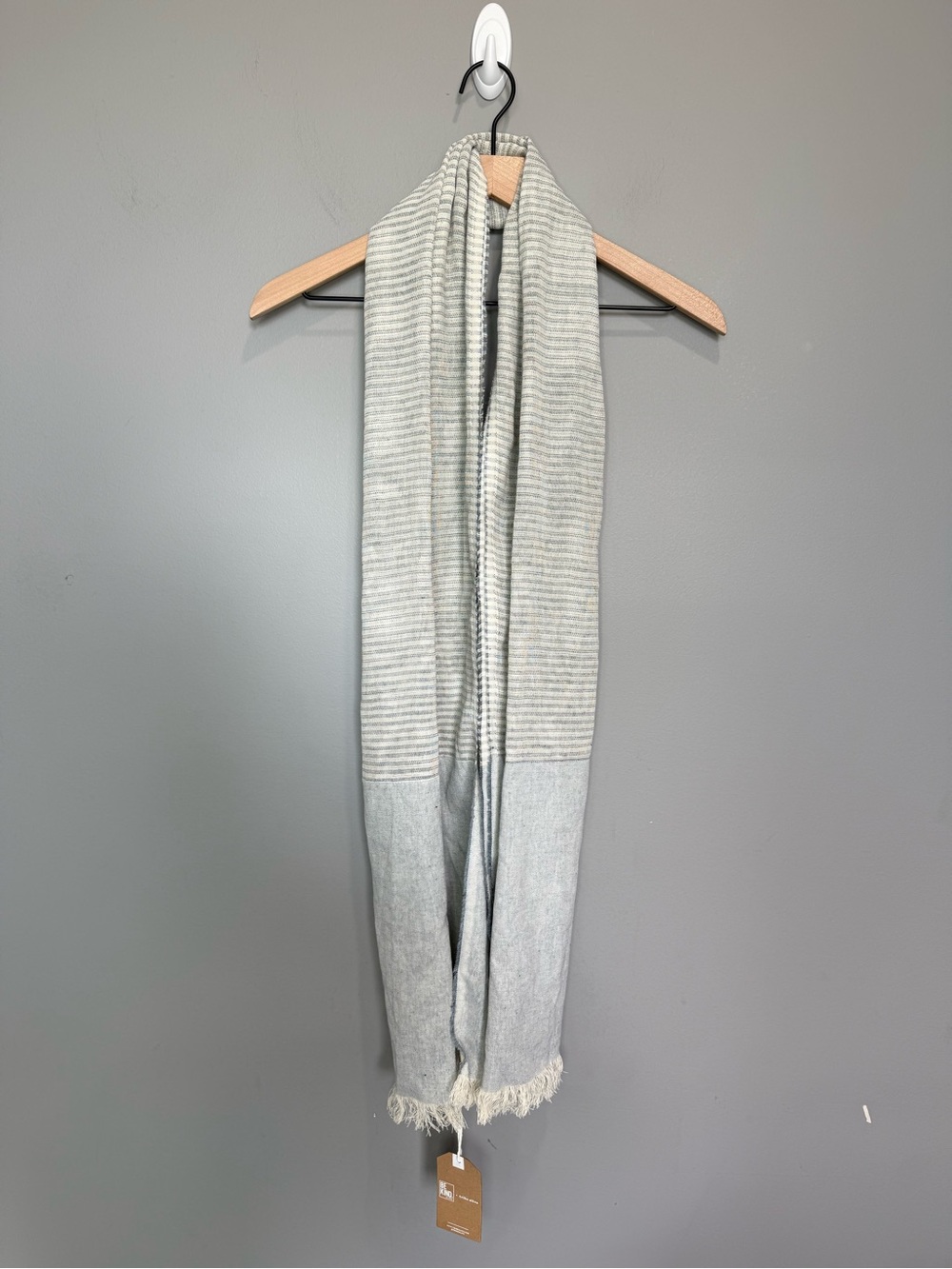 NWT Tribe Alive x Be Kind By Ellen Upcycled‎ Denim Scarf Shawl